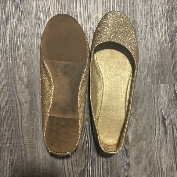 Gold Sparkly Flats - Picture 2 of 2